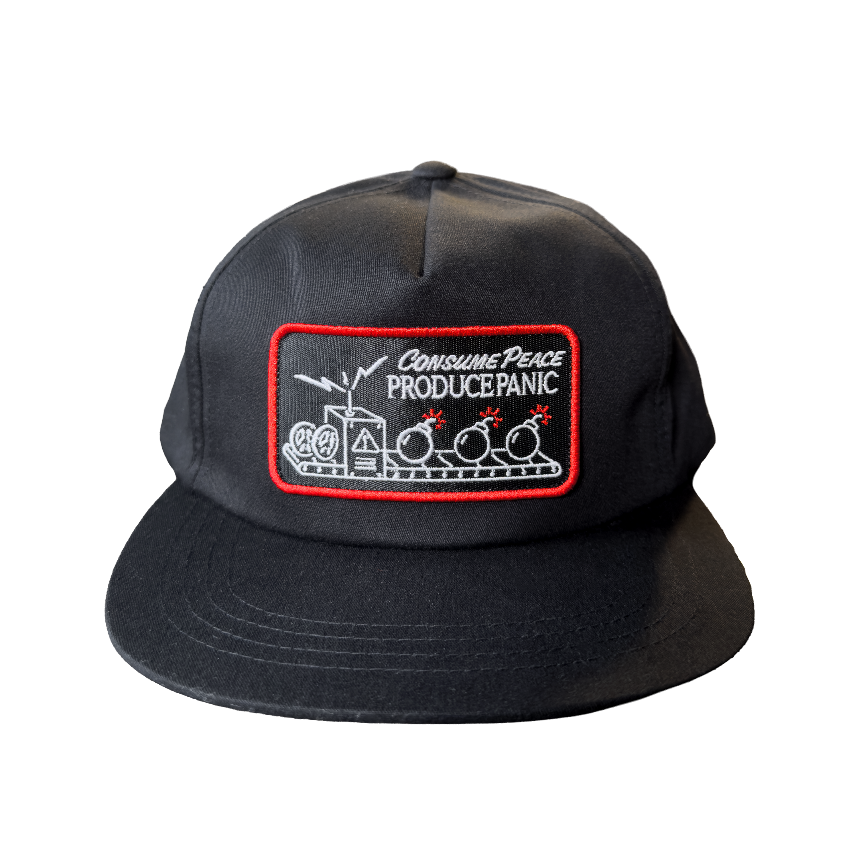 PANIC FACTORY HAT - BLACK